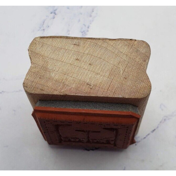 Stampin Up! Enjoy Quilt Block Wood Mounted Rubber Stamp - Picture 5 of 7